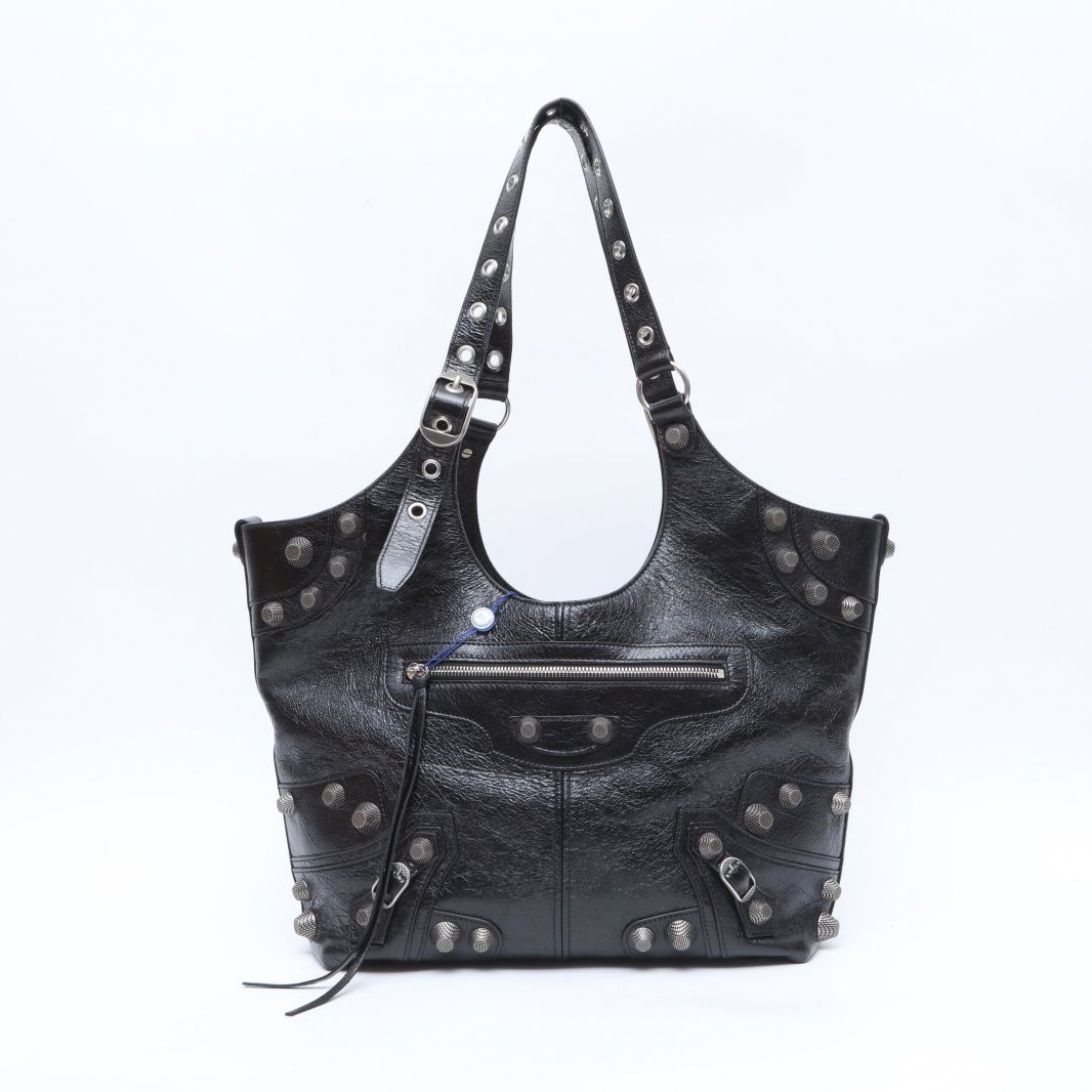 99新 Balenciaga/巴黎世家 小花Jerry P205226534 机车托特包