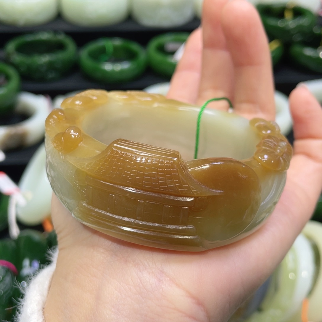 未镶嵌手镯和田玉55