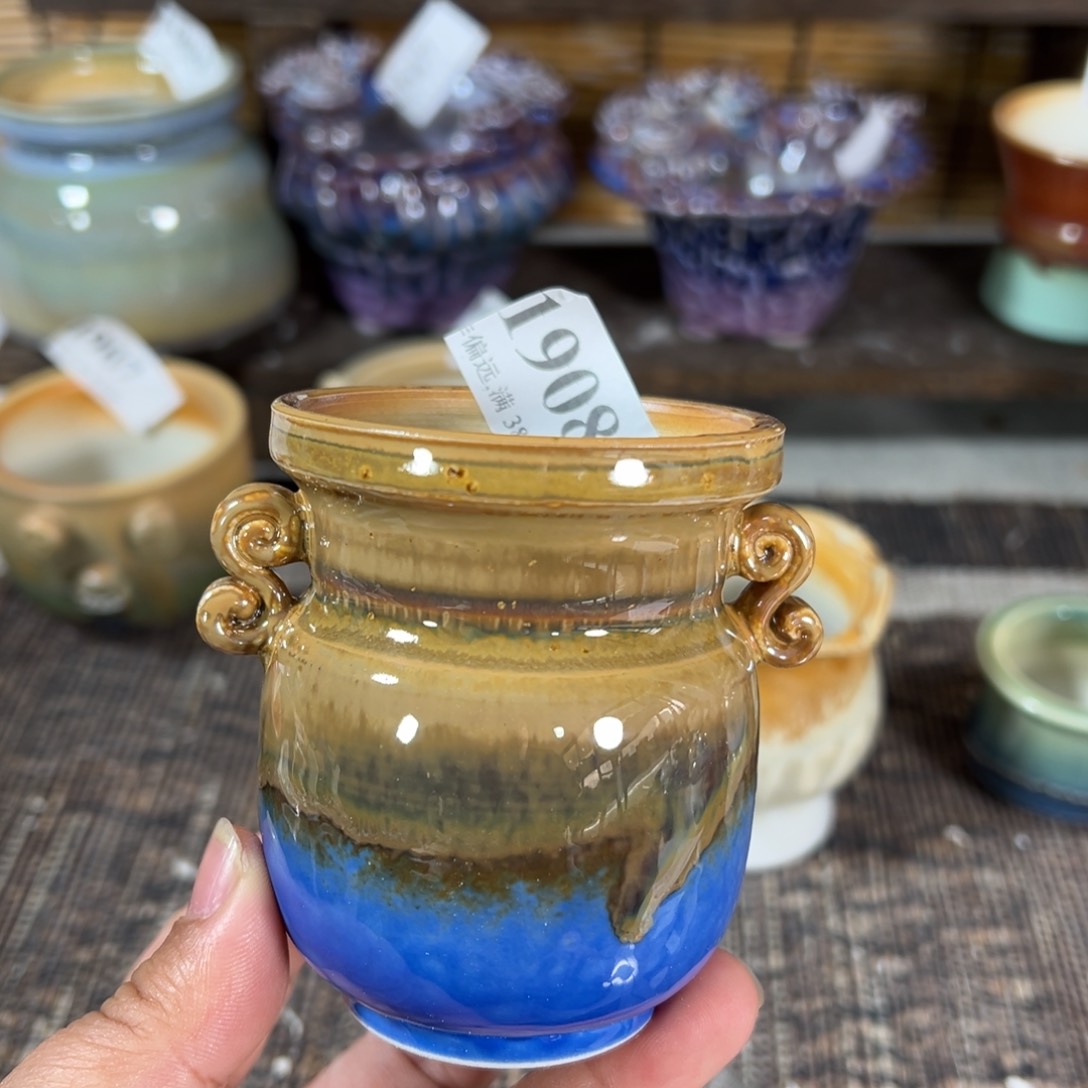 红陶景德镇手工花盆