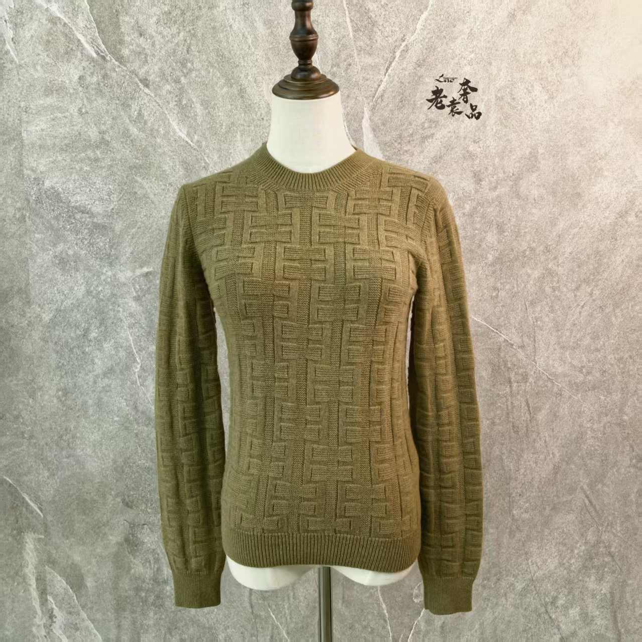 95新 Hermes/爱马仕 海囤Q/爱马仕毛衣/34码/YO183205