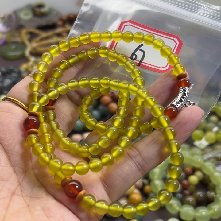 蛇纹石玉未镶嵌手链