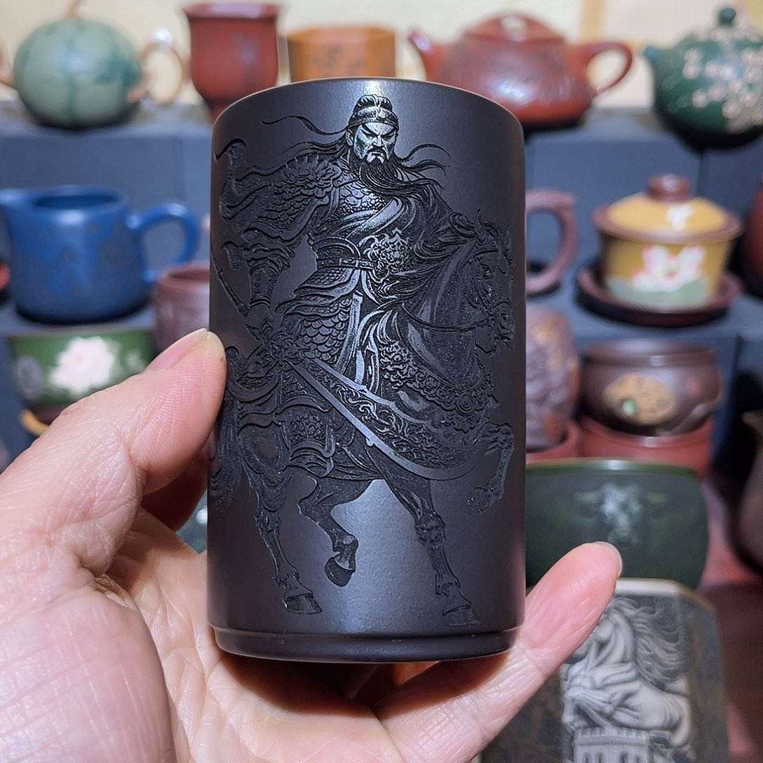 原矿紫砂手工主人杯