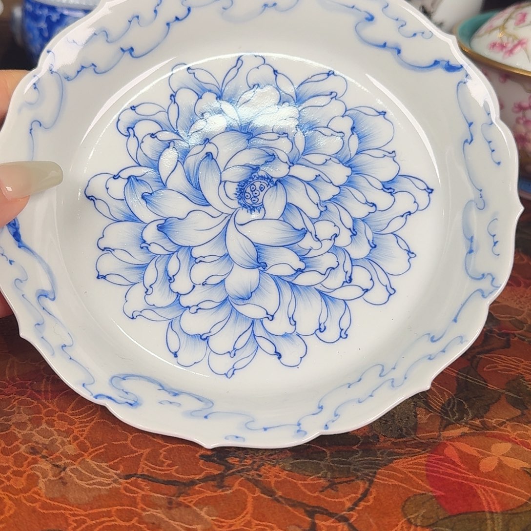 青樵轩花开灿烂壶承