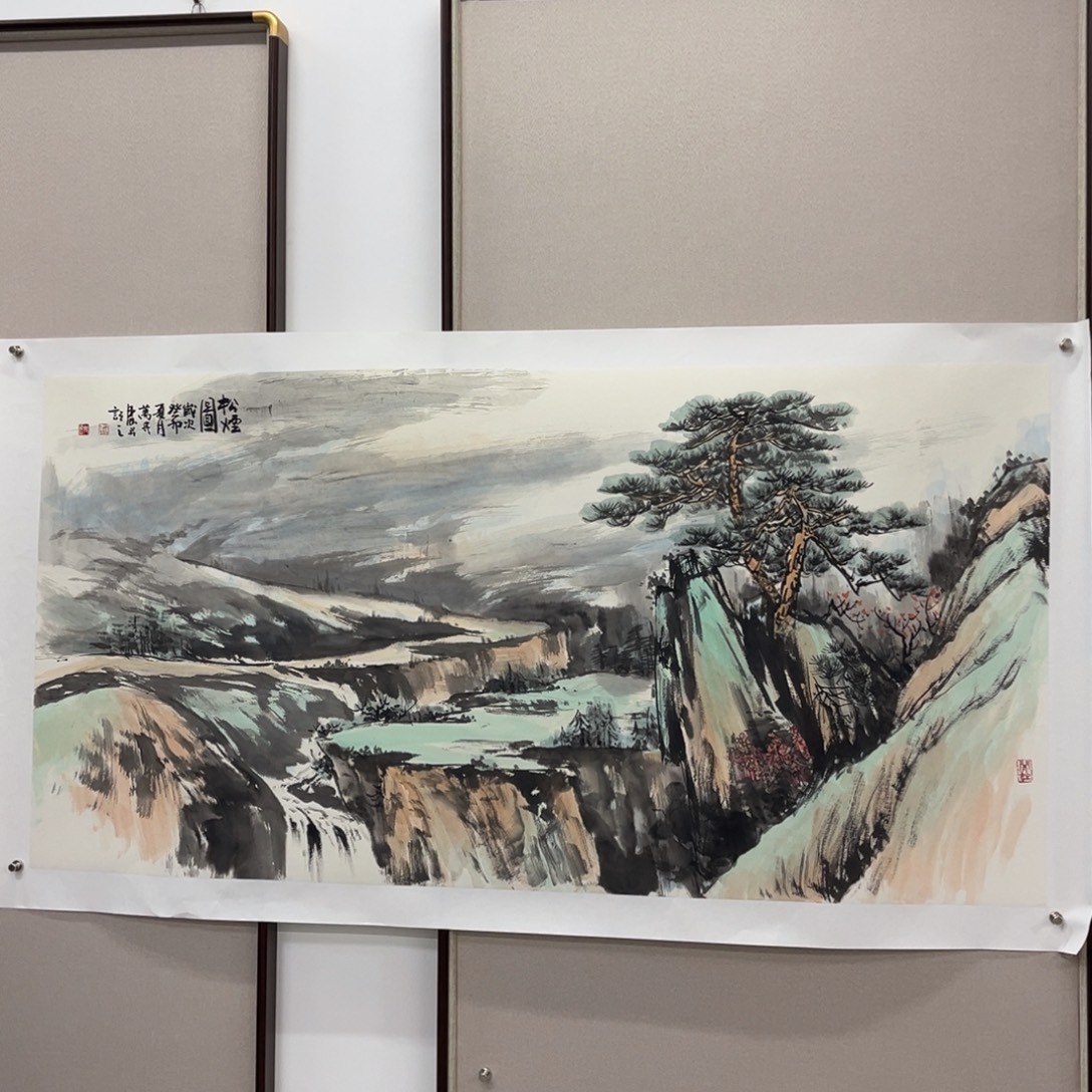 国画艺术家真人手绘