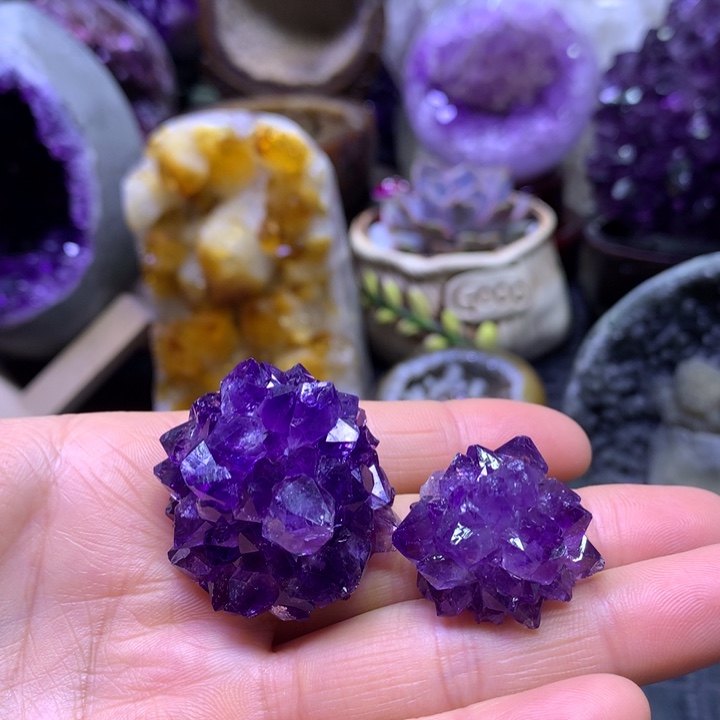 紫晶花2️⃣未镶嵌水晶