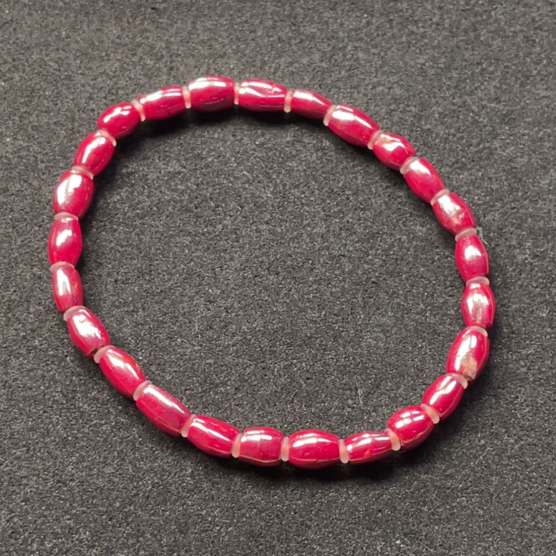 天然辰砂原矿随型手串