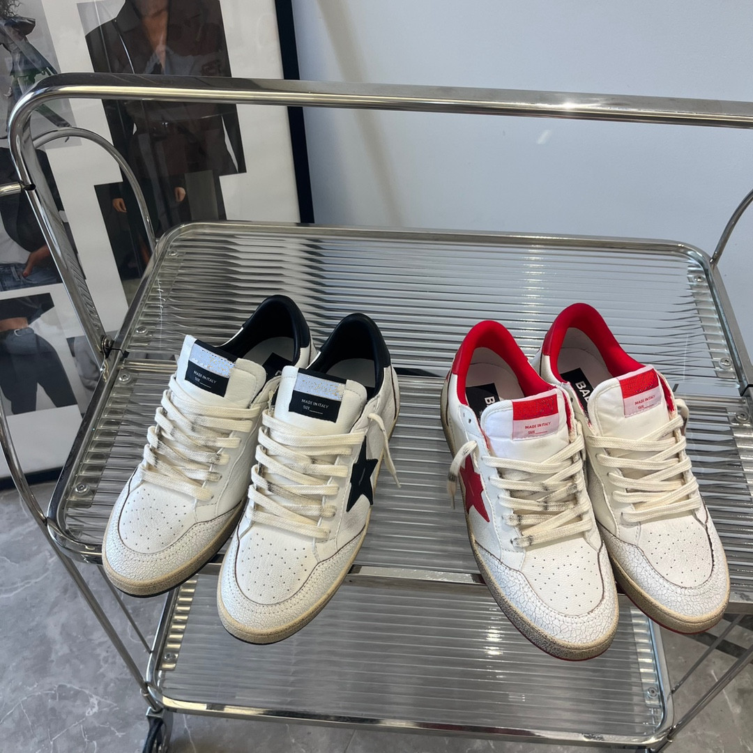 GENIUS GIRAFFE经典Ball红黑尾做旧星星小脏鞋女内增高休闲板鞋潮