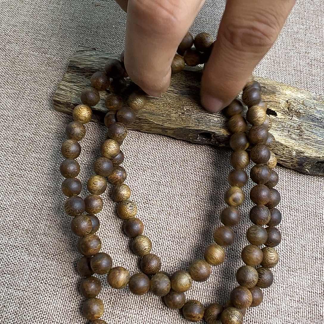 沉香沉香碎屑圆珠08多圈多样发其一