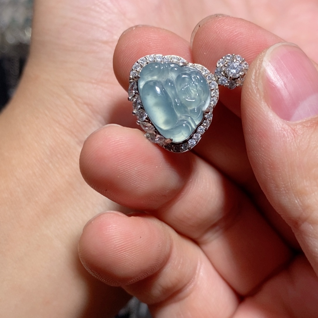 翡翠颈饰银S925镶嵌n n k l