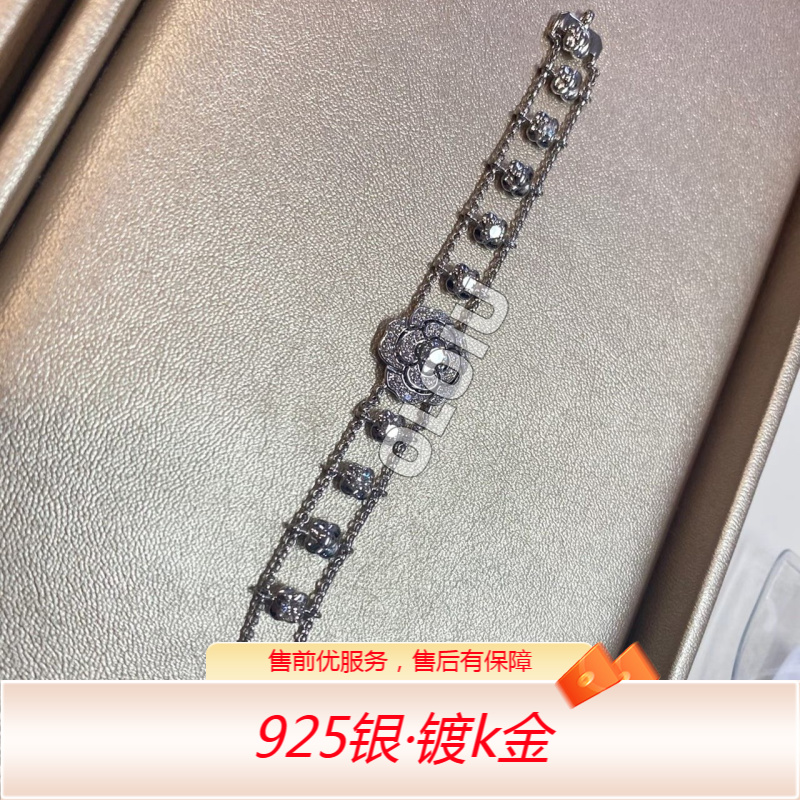 坠链均925银  气质时尚 山茶花项链