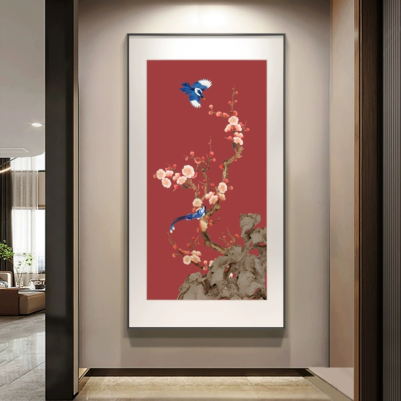 皇室蒙娜丽莎喜上梅梢十字绣2025年新款高端客厅卧室花鸟手工刺绣