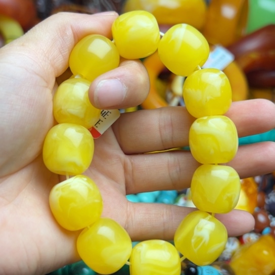 未镶嵌琥珀手串蜜蜡