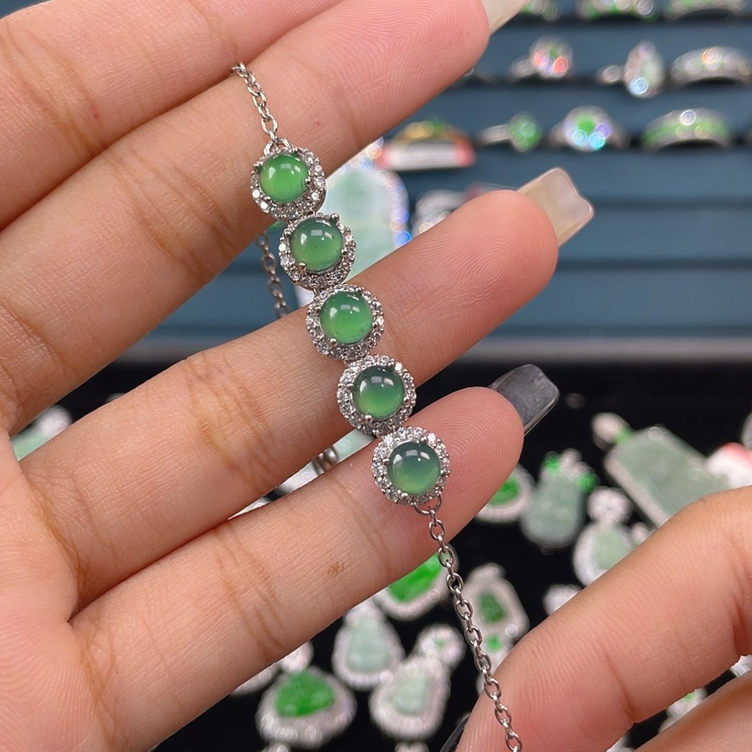 未镶嵌手链翡翠手链