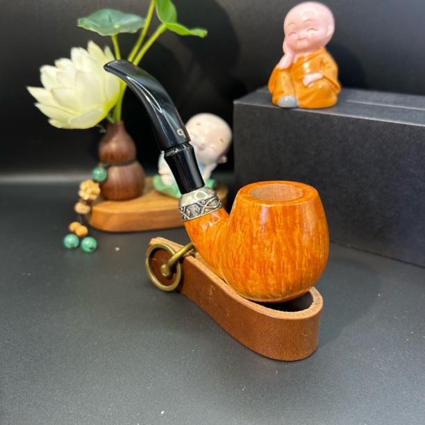 帕斯库奇原木全火焰石楠木手工烟斗