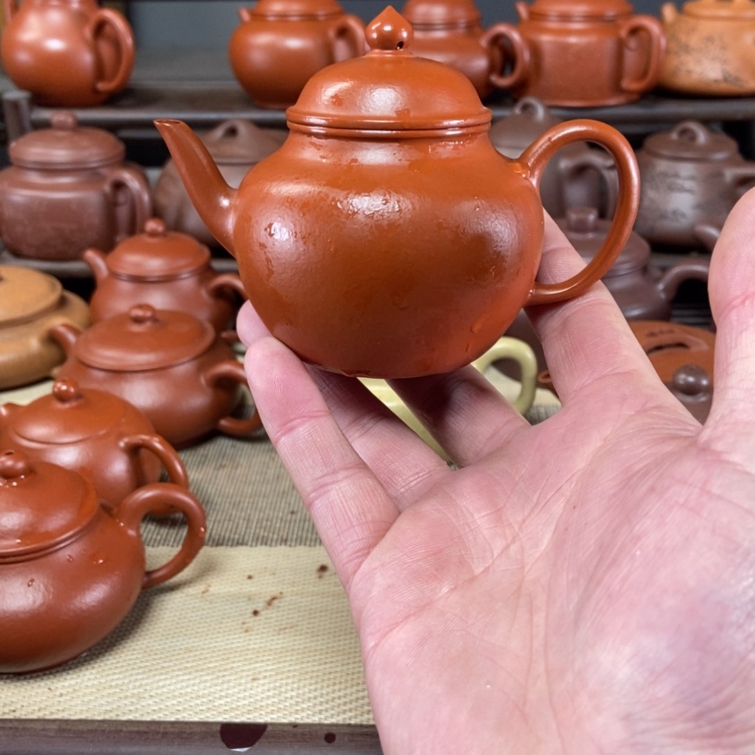 紫砂茶壶原矿朱泥