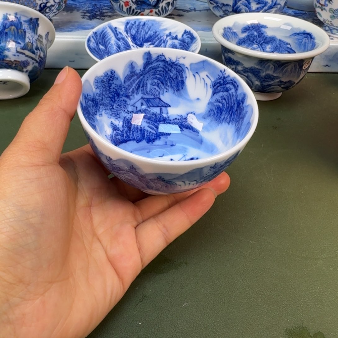 陶景德镇纯手绘茶具圆圆294