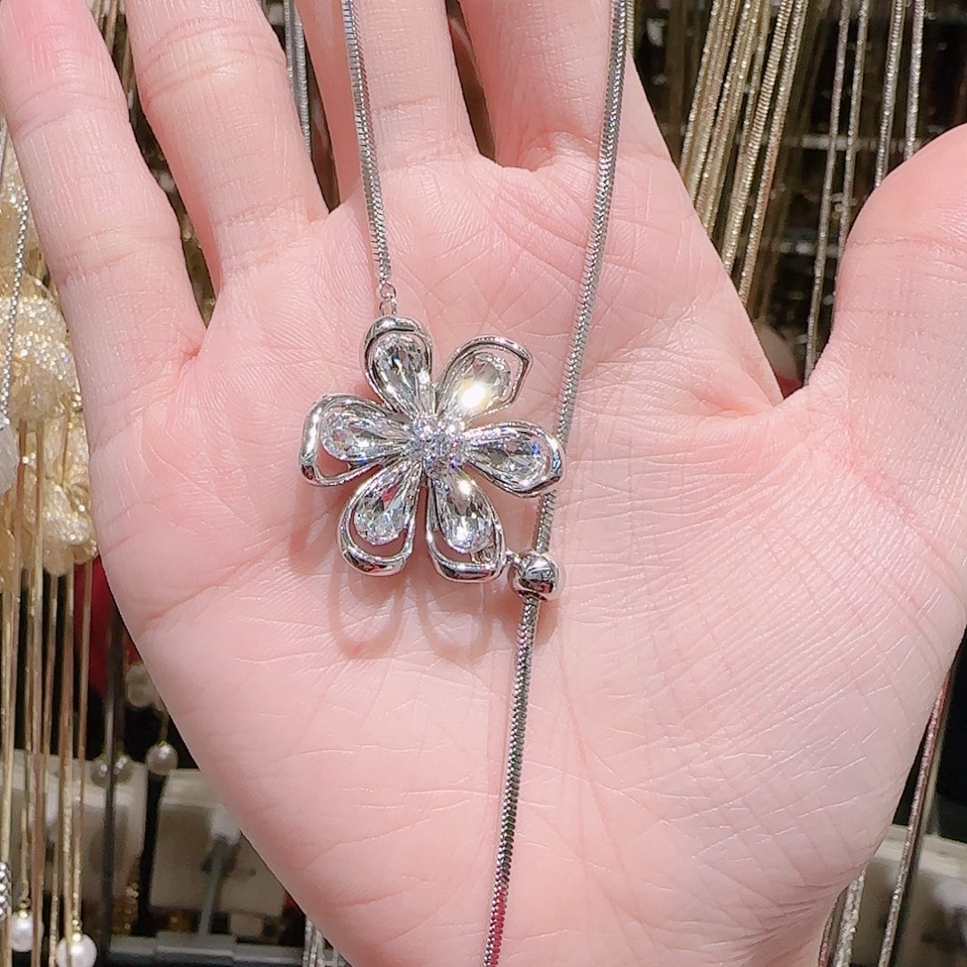 锆石铜合金925银项链