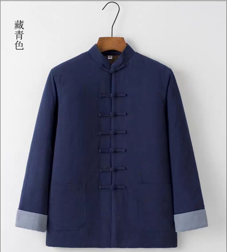 【钱柜8827】冬款棉衣加厚居士服男女款保暖棉袄中国风棉麻加厚棉服