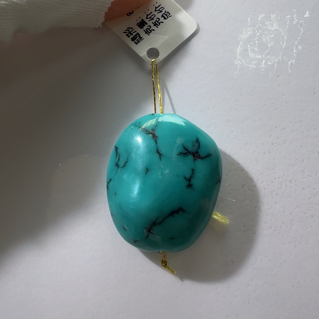 绿松石未镶嵌挂件