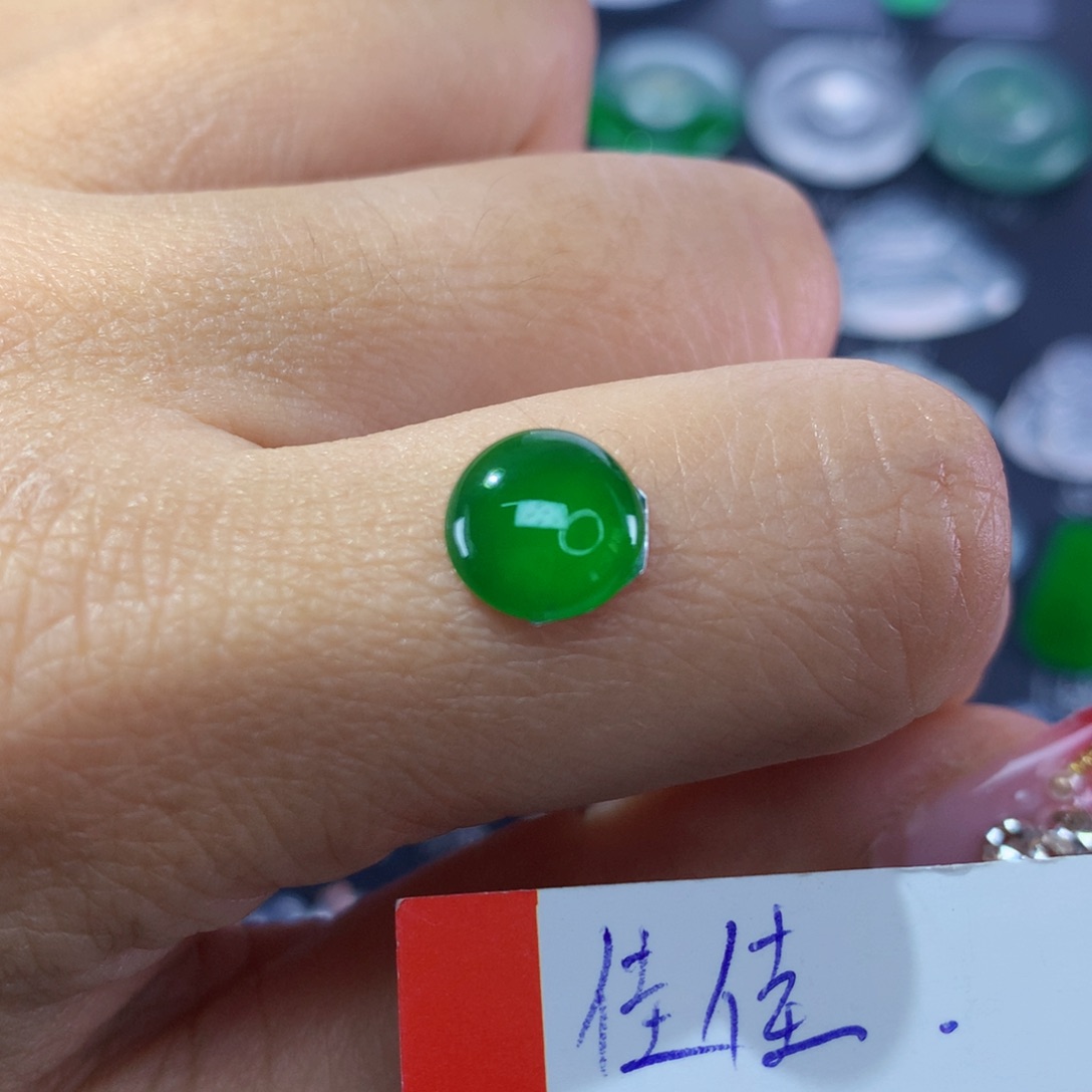 翡翠颈饰未镶嵌纯天然缅甸翡翠A货