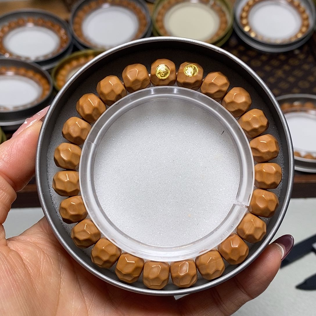 猴头核桃手串374号10-11左右18K双标黑金无相全品