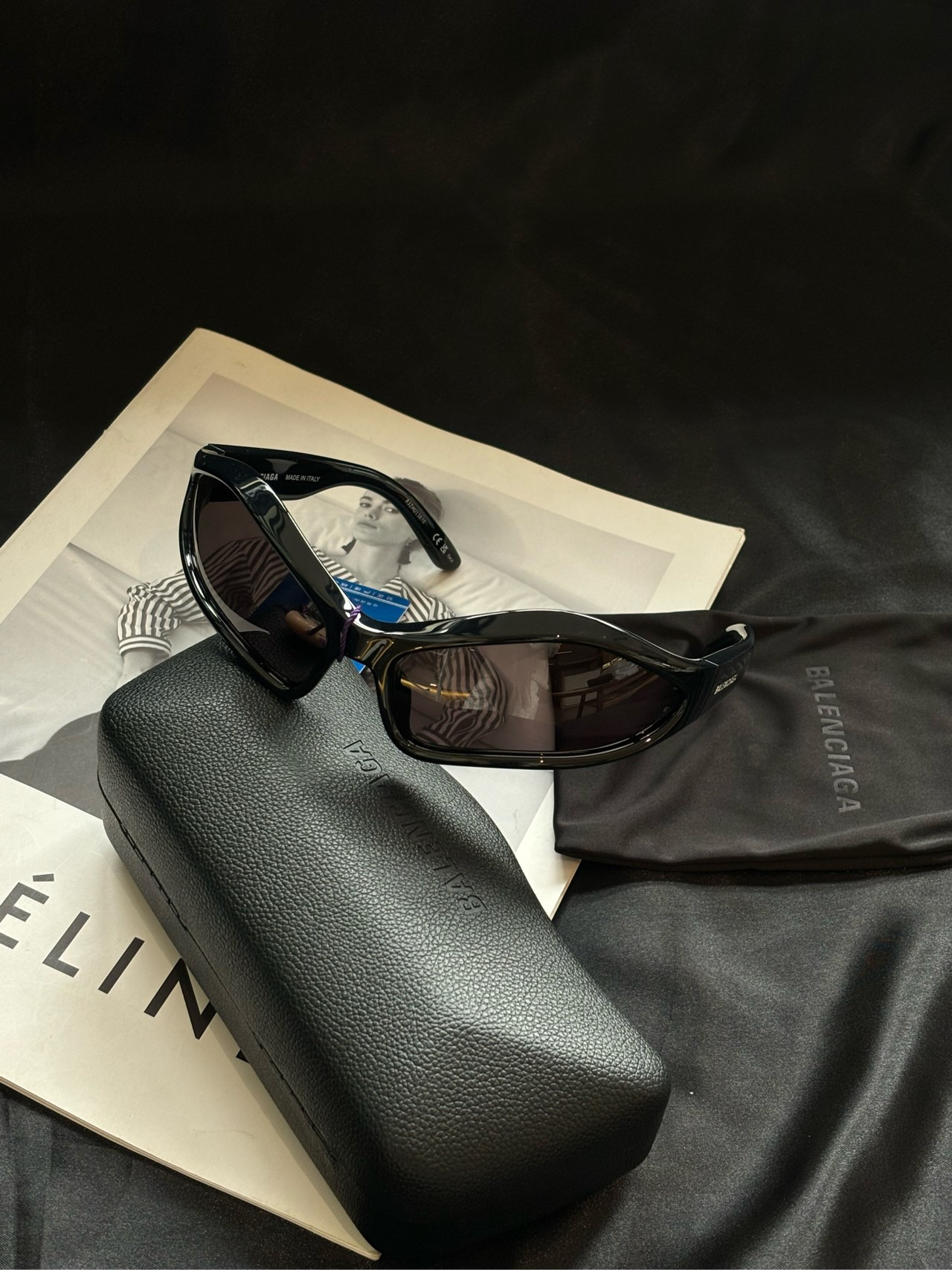 未使用 Balenciaga/巴黎世家 23ss新款秀款不规则异形墨镜 