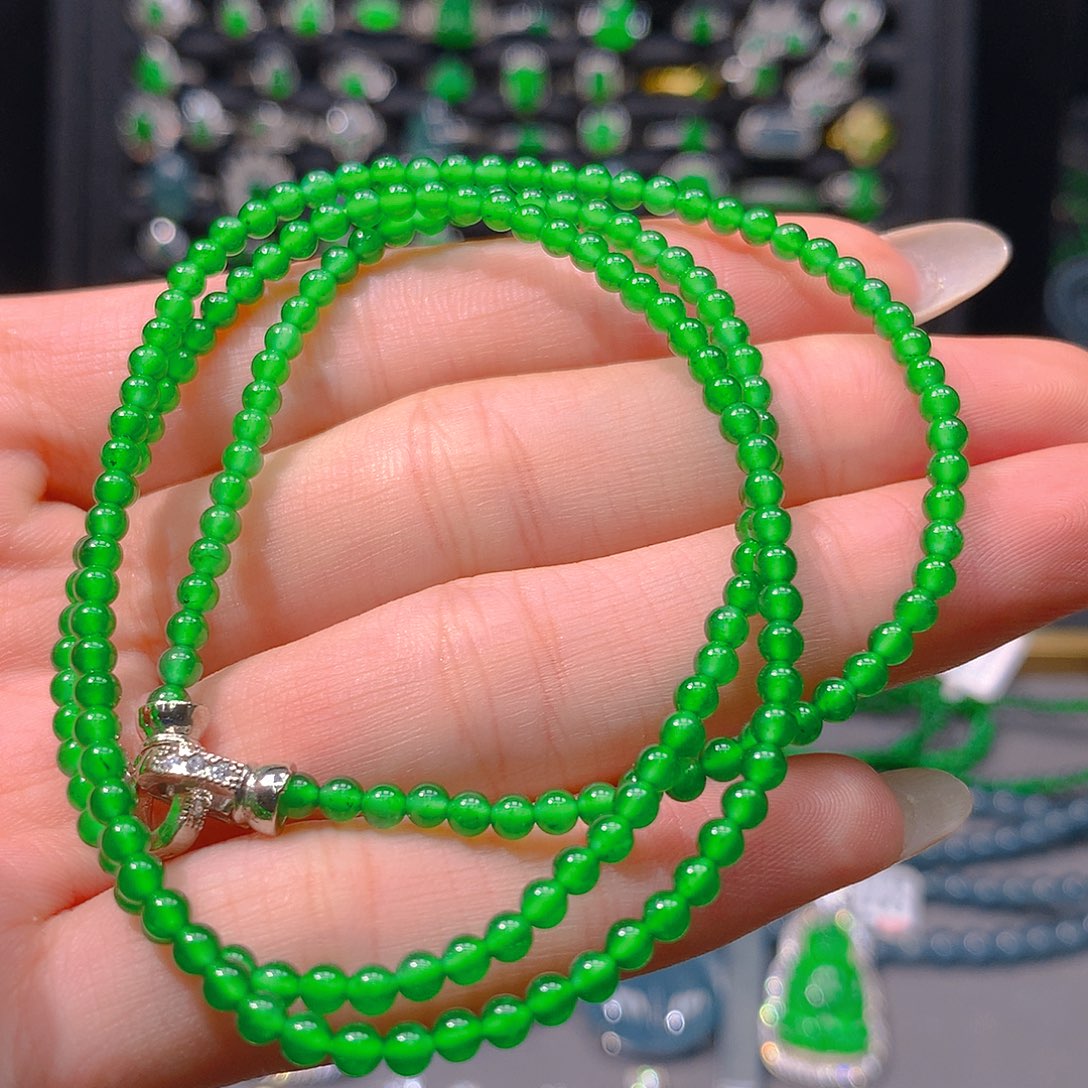 翡翠未镶嵌耳饰天然翡翠