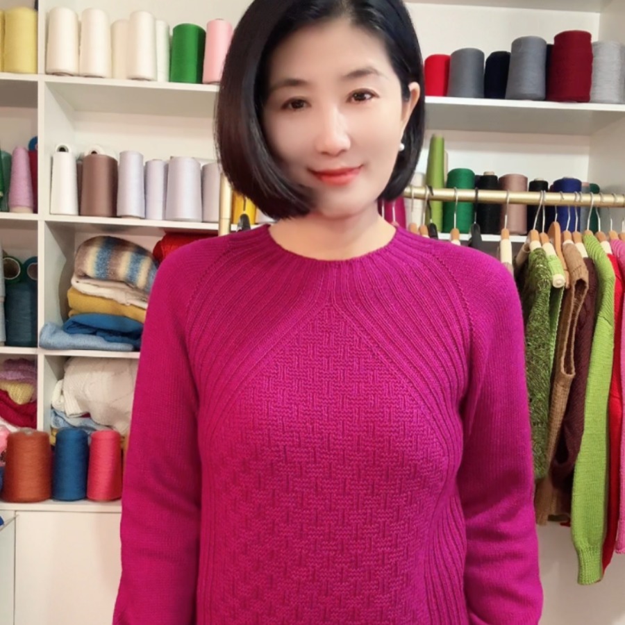 锦绣圆领毛衣教程