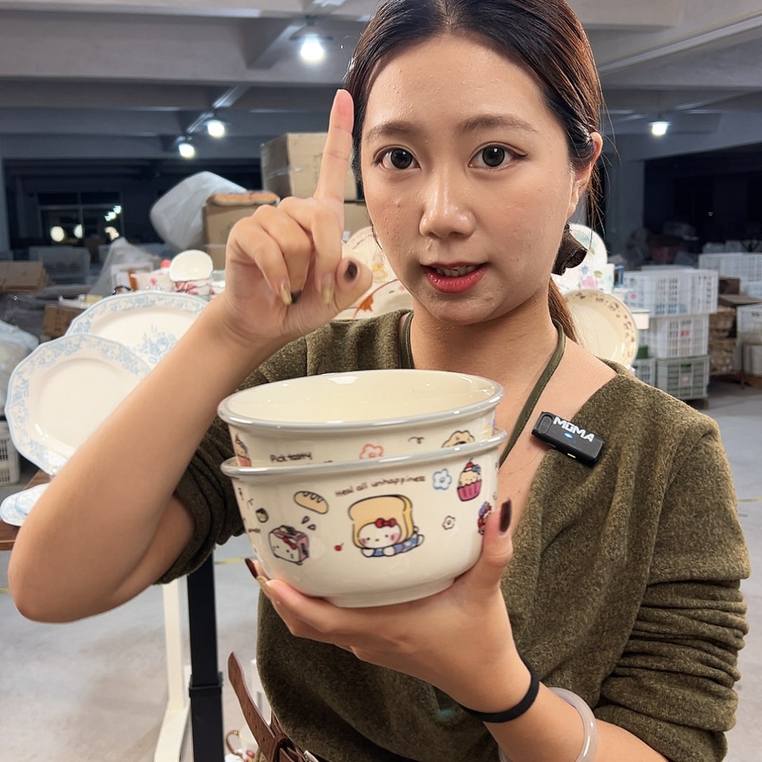 潮州微瑕陶瓷餐具6寸