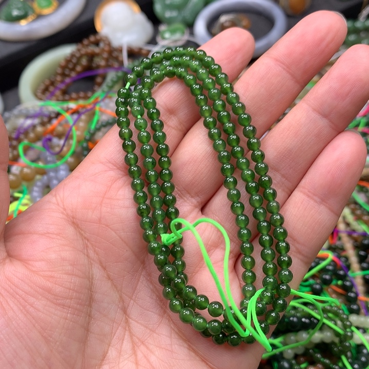 和田玉未镶嵌手链56