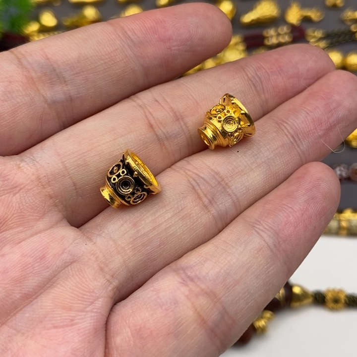 七***了足银玻璃诚塔10mm金色黑金各1