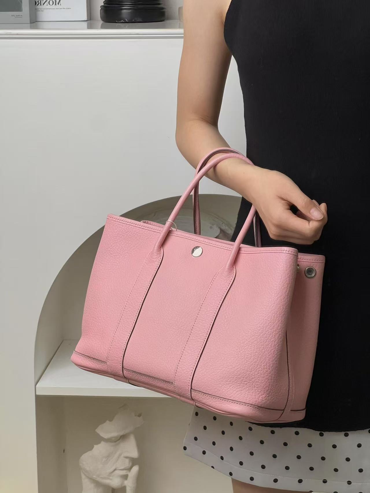 99新 Hermes/爱马仕 花园30粉色/优品