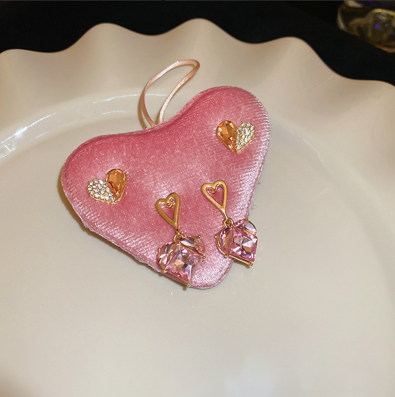 铜合金耳饰 1218爱心耳钉