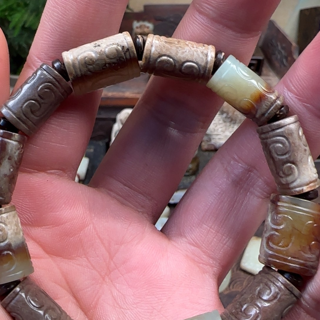 紫***.和田玉（糖玉）未镶嵌挂件