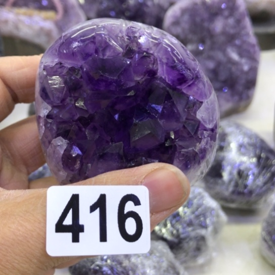 紫晶天然水晶摆件未镶嵌