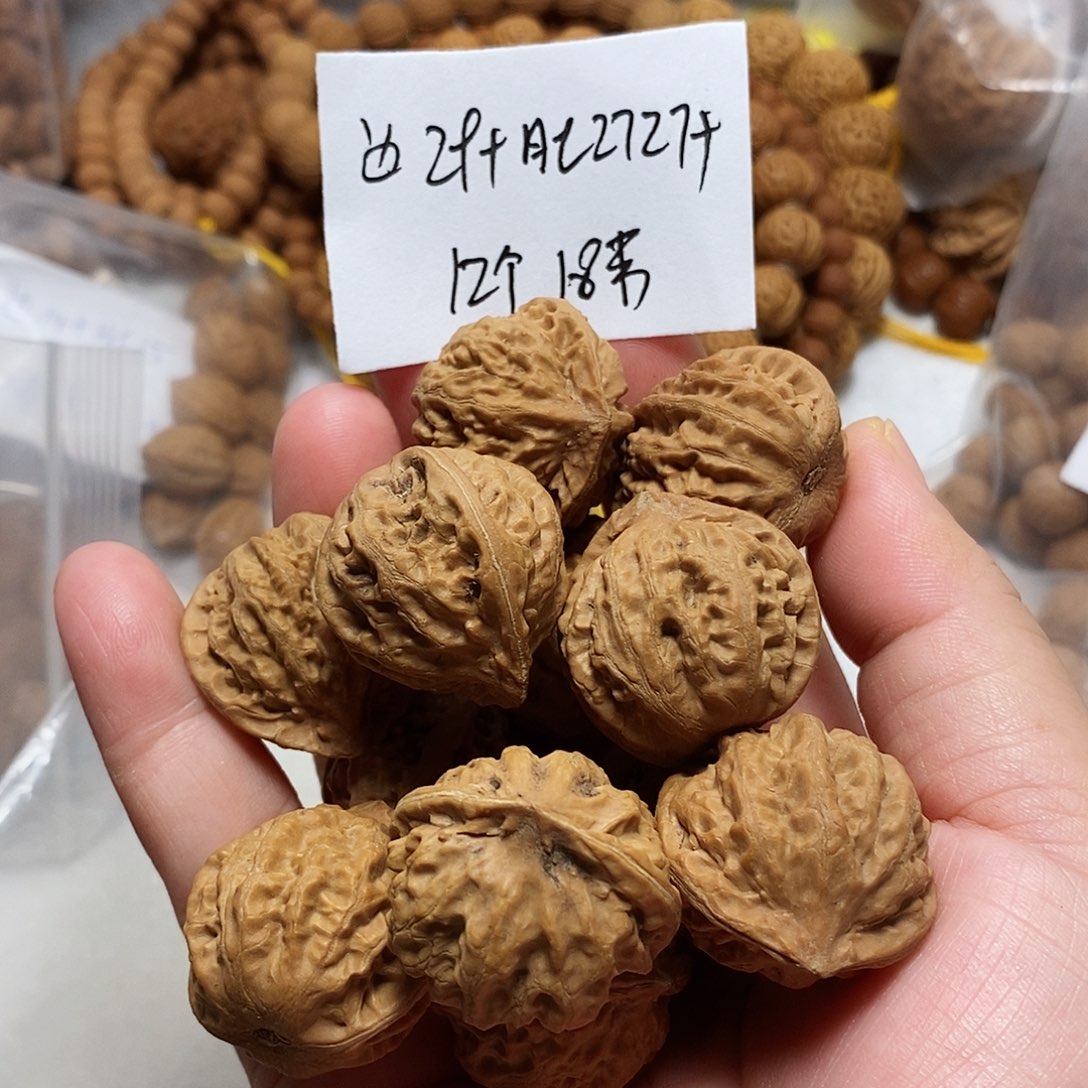 核桃手串/手链宽边八棱单圈