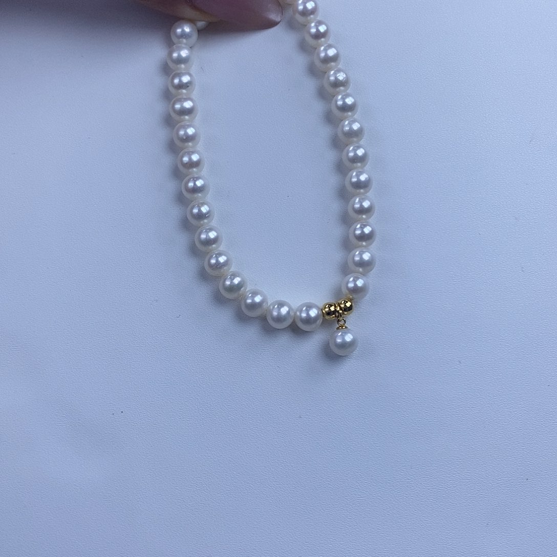 淡水珍珠手串合金