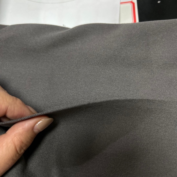 灰双面奥绒全棉保暖布料