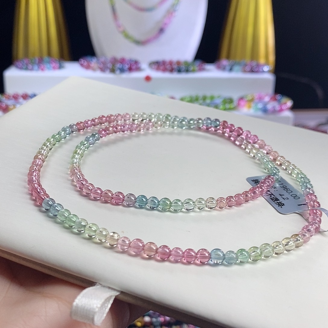 未镶嵌手链碧玺?****～人鱼三圈