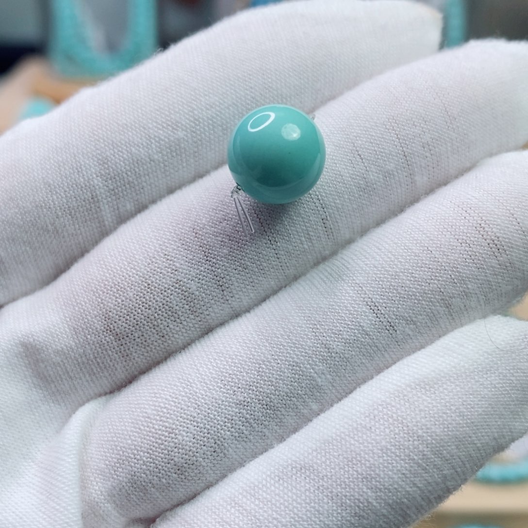 绿松石未镶嵌珠宝奇石11.3mm