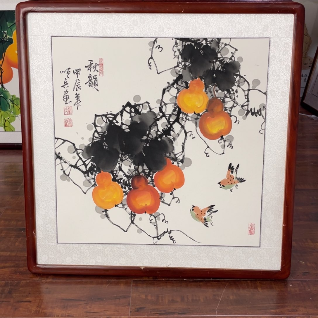 国画带框尺寸63*63厘米