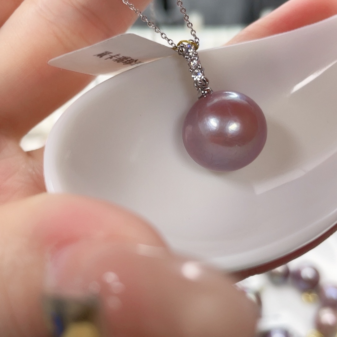 淡水珍珠吊坠(赠链)合金
