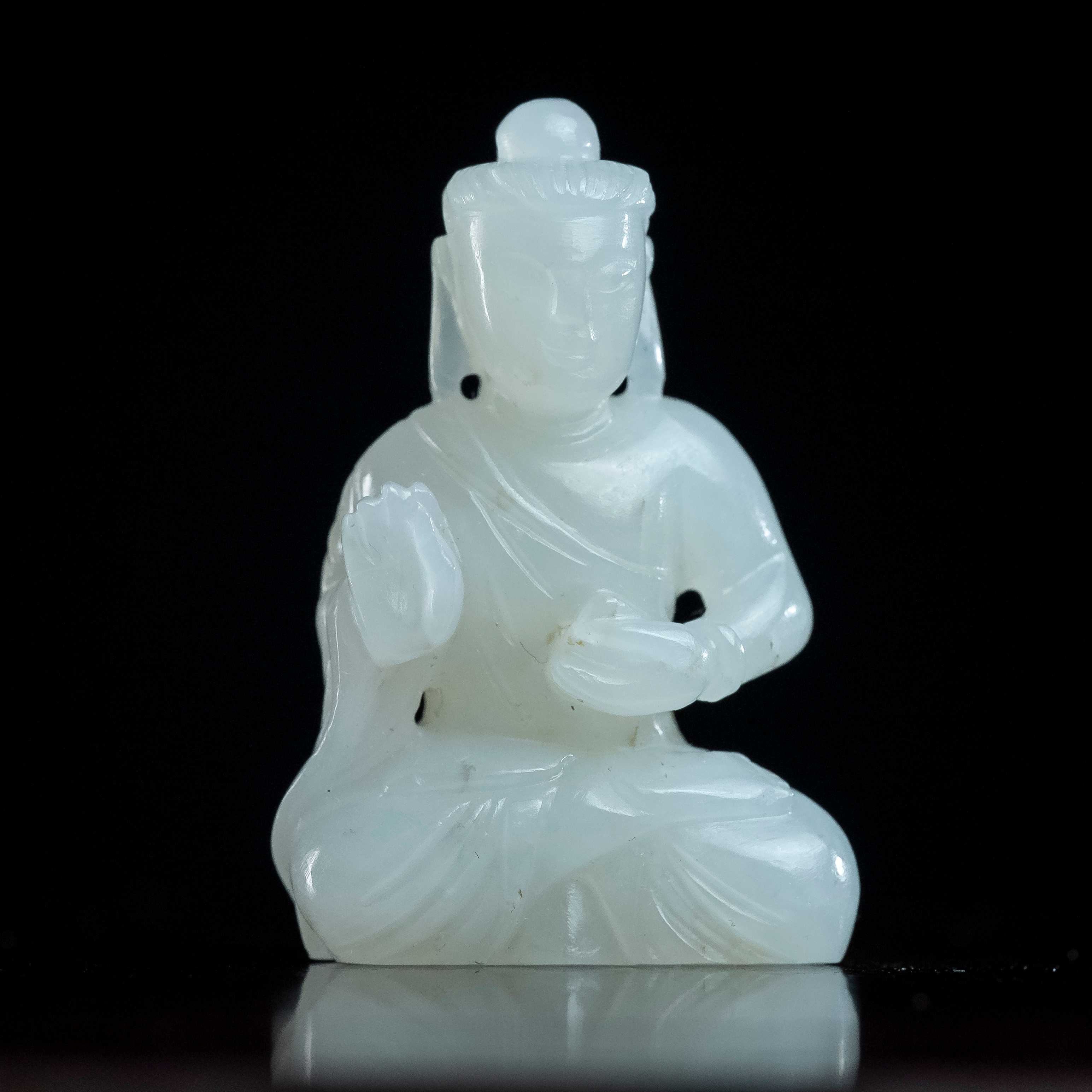 1975清代和田玉佛造像2198