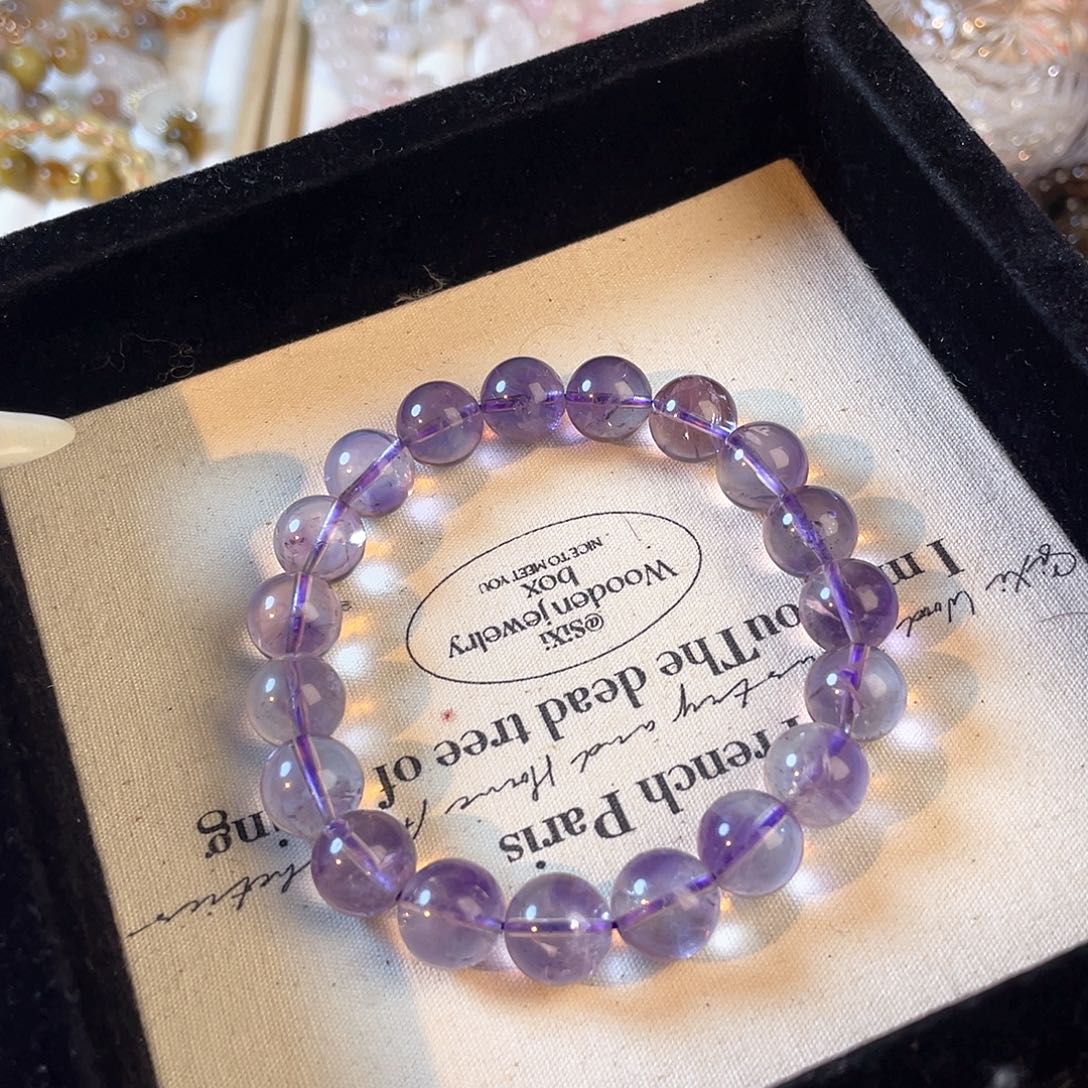 紫晶手链未镶嵌巴西紫11.2