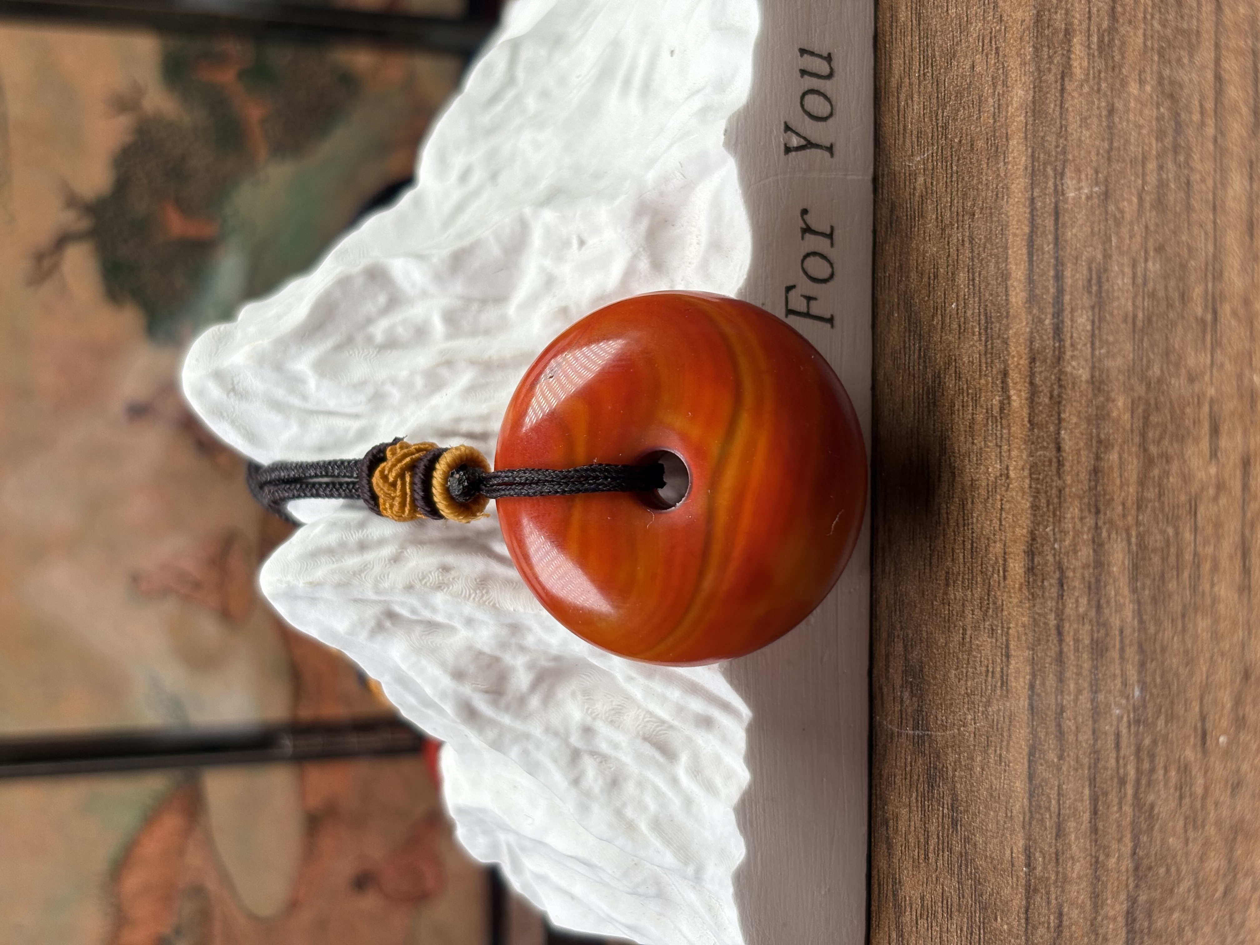 天然红玛瑙平安扣吊坠多样性发货其一