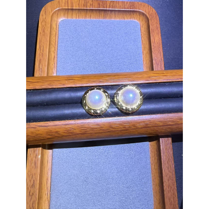 钨合金耳饰 a9146黄色珠珠耳钉多样性发货