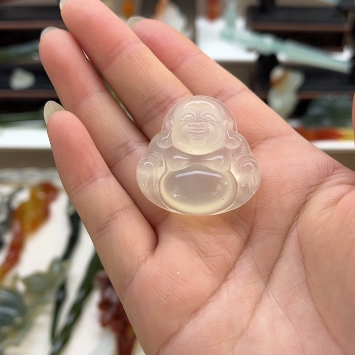 蛇纹石玉未镶嵌岫玉发簪