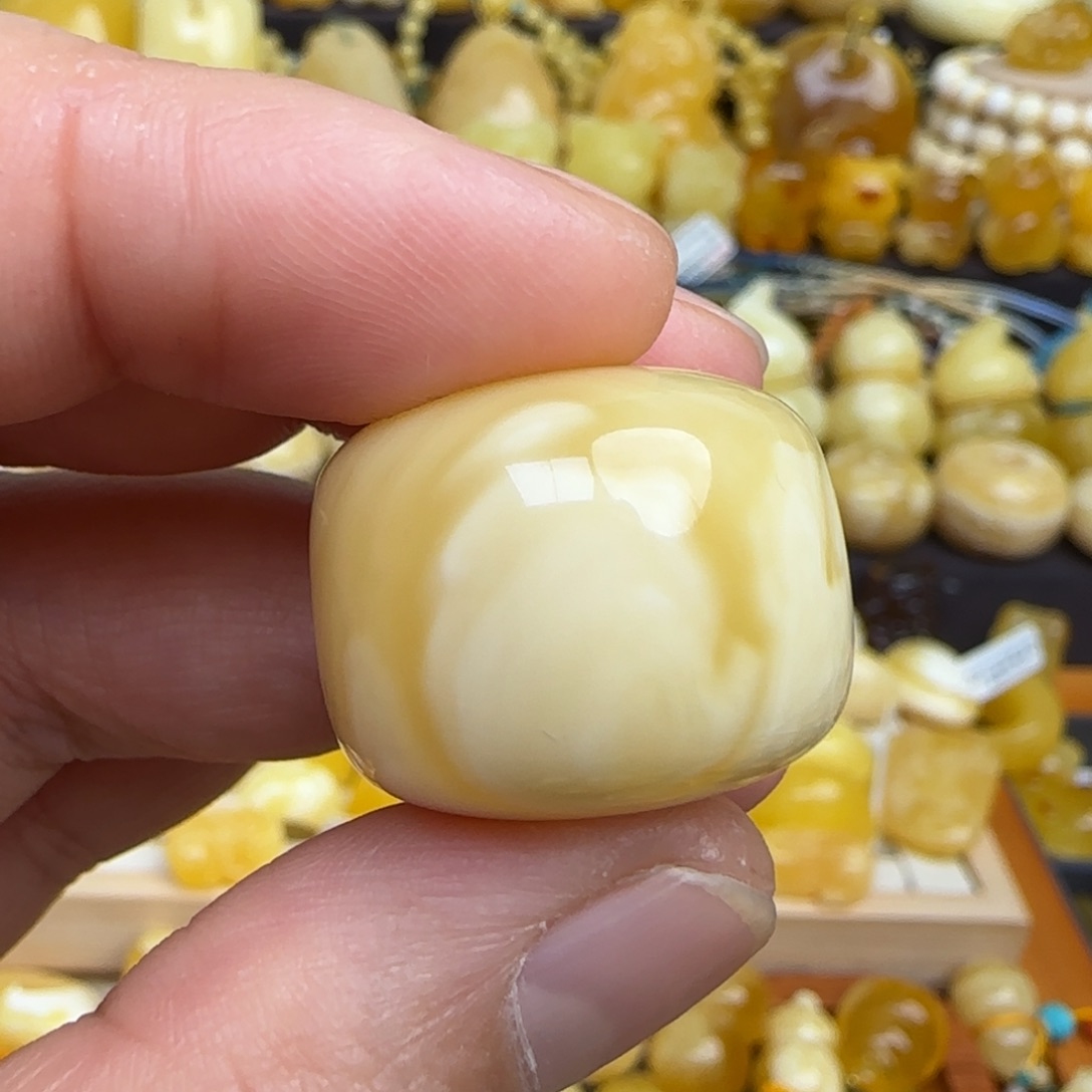 蜜蜡吊坠(不含链)未镶嵌天然俄料浓蜡妖花蜜蜡墩子