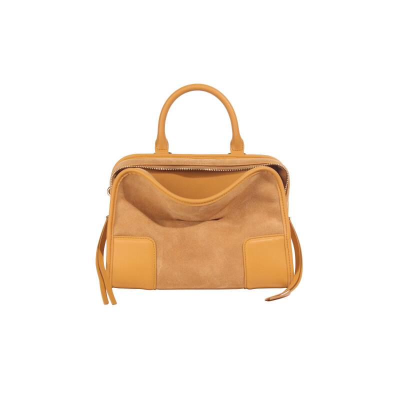 新款韩版小众设计手提包百搭腋下机车托特包BK-6060M-姜黄色