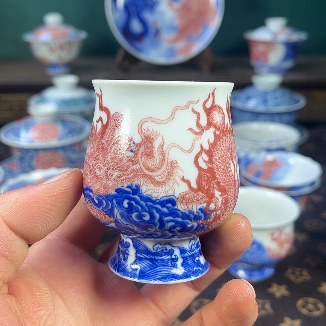 瓷片自成堂景德镇手工手绘